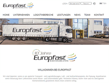 Tablet Screenshot of europfast.com